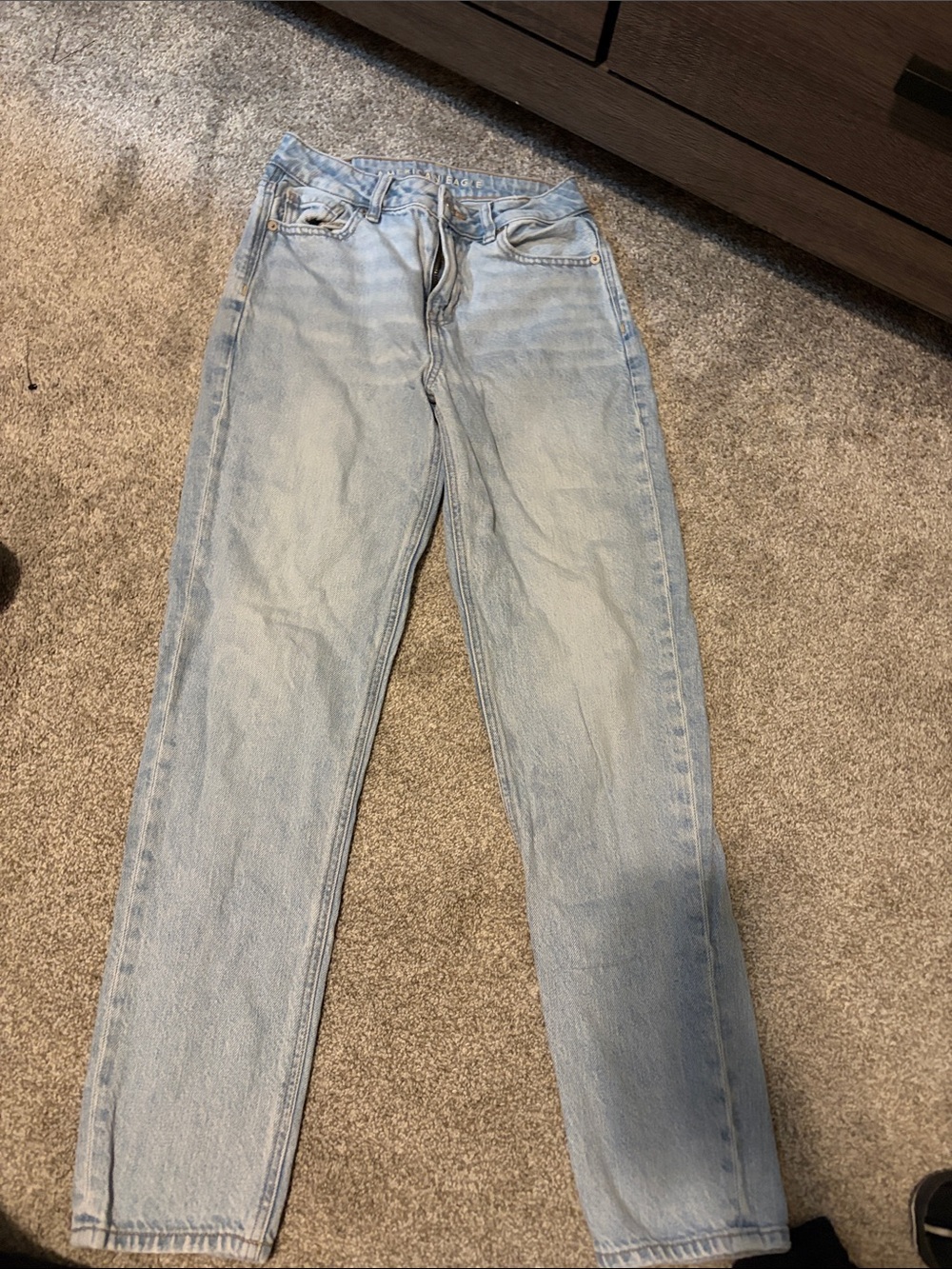 American Eagle Outfitters Light Blue Straight Leg Jeans